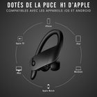 Beats - Écouteurs Bluetooth sans fil Powerbeats Pro avec puce Apple H1, noir-Résistance améliorée à l’eau et à la transpiration