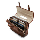 Samsonite Classic Leather Mallette avec Rabat 15.6", Cognac-4