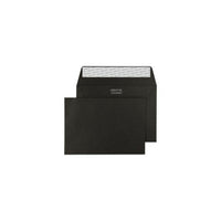 Blake - Enveloppes d'invitation noire de couleur creative - 4 1/2 po l x 6 3/8 po L - Jet Black - Paquet de 25-Jet Black