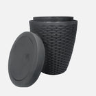 Panier ronde de salle de bain 7 L Modern Homes-Taille: 8.8 po x 8.8 po x 11.22 po (22.5 x 22.5 x 28.5 cm)