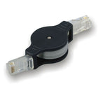 Electronic Master – Câble rétractable RJ45 mâle/mâle de 3 pi, 1,2 x 5,5 x 7,9 po, noir-Le câble peut être rétractable pour plus de commodité