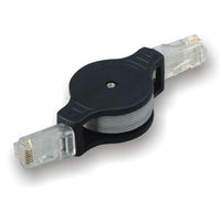Electronic Master – Câble rétractable RJ45 mâle/mâle de 3 pi, 1,2 x 5,5 x 7,9 po, noir-Le câble peut être rétractable pour plus de commodité