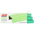 JAM PaperMD – Agrafes de taille standard, vert, paquet de 5-Vert