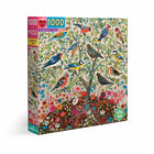 eeBoo - Puzzle carré d'arbre d'oiseau chanteur - 1000 pièces-Origine durable : Fabriqué avec du carton recyclé et imprimé sur du papier certifié FSC avec des encres végétales.
