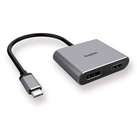 Kopplen USB- C vers HDMI et DisplayPort Adaptateur multi-affichage-HDMI 2.0: prend en charge une résolution maximale de 3840x2160 / 60Hz (4K x 2K). Jusqu'à 4k x 2k - 60Hz lorsque les ports HDMI2.0 et DP1.4 sont branchés. Prise en charge du mode miroir / extension et partage, plug and play.