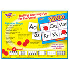 TREND enterprises - Ensemble de jeu de Bingo, alphabet, Mots mémorisés - 36 cartes et 264 jetons-Format unique, grille 2 x 4 et jeu à 6 sens pour des habiletés différenciées; plaisir en groupe ou en classe.
