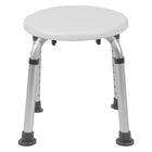 Flash Furniture Tabouret De Bain Et De Douche Réglable série HERCULES-Blanc (DCHY3400LWH)-Tabouret de douche de qualité médicale
