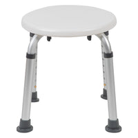 Flash Furniture Tabouret De Bain Et De Douche Réglable série HERCULES-Blanc (DCHY3400LWH)-Tabouret de douche de qualité médicale