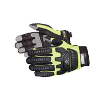 Superior Glove – Gants mécanicien de travail  résistant aux coupures,  taille M-Les patchs de paume en PVC Sure Grip offrent une excellente adhérence avec une protection améliorée du bout des doigts