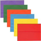 JAM Paper - Enveloppes invitation de format A6 - 4 -75 x 6 -5 po - couleurs vives variées - Paquet de 150-Assortiment d'enveloppes de couleur de format A6 : bleu, rouge, orange, vert, violet et jaune