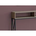 Monarch Specialties - 3573 Table D'Appoint 48 po L - Console D'entrée Taupe/Noir-1 an garantie limitée
