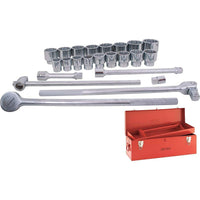 Ens. 24 douilles 1 7/16 à 3 po, 12pans, 1 po-1