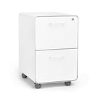 Poppin Stow-2 tiroir classeur, blanc avec Glides ou roulettes-Dimensions: 15,75"W x 20"D x 24"H