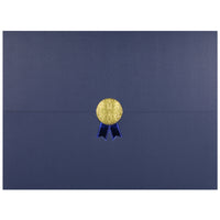 St. James - Porte-certificats/porte-documents - Sceau d'or avec ruban bleu - bleu marine - paquet de 5-Ajoutez une touche d'élégance, de cérémonie et de sincérité à l'attribution de reconnaissance