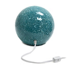 Simple Designs -Lampe de table boule de pierre de 7 3/4 "- Sarcelle-Lampe en céramique turquoise
