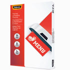 Fellowes - Offre groupée avec plastifieuse 12,5 po et 100 pochettes 3 mil format Lettre et 100 pochettes 5 mil format Menu-Pochettes de plastification thermiques - Lettre, 3 mil,s 100 paquet & Format Menu, 5 mils, paquet de 100