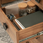 Sauder 66"W La Collection Cannery Bridge Bureau Ministre - Finition Sindoori Mango-  Fini sur toutes les faces pour un placement polyvalent dans n'importe quelle pièce de votre maison