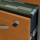 Bush – Coquille de bahut de 72 po de largeur Westfield et classeur sur roulettes, fini cerisier naturel et gris graphite-Respecte les normes de construction, de durabilité et de sécurité pour l’usage commercial établies par ANSI/BIFMA