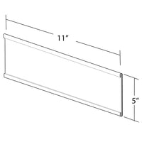 Azar Displays – Plaque signalétique, 10/paquet (199618)-Acrylique transparent
