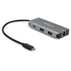 StarTech Hub USB-C à 3 ports USB et 1 port GbE - 2 ports USB-A, 1 port USB-C - 10 Gbps-Ajoute un port USB-C, deux ports USB-A et un port GbE à votre ordinateur Mac, Windows, Linux ou autre ordinateur portable USB Type-C™ ou tablette USB-C (par exemple iPad Pro)