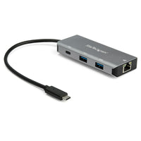 StarTech Hub USB-C à 3 ports USB et 1 port GbE - 2 ports USB-A, 1 port USB-C - 10 Gbps-Ajoute un port USB-C, deux ports USB-A et un port GbE à votre ordinateur Mac, Windows, Linux ou autre ordinateur portable USB Type-C™ ou tablette USB-C (par exemple iPad Pro)