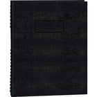 Blueline® - Agenda NotePro quotidien sans dates, 11 po x 8 1/2 po, noir, bilingue-La reliure double spirale offre à la fois durabilité et flexibilité, garantissant la sécurité des pages