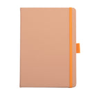 Ordinateur portable à couverture rigide General Supply Goods + Co PU - Orange-256 feuilles, 7,9 po x 5,5 po