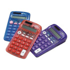 Pack de 6 calculatrices pour étudiants à affichage à 8 chiffres Learning Advantage-Léger et à double alimentation