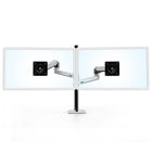 Ergotron – Bras LX bi-écrans superposés 45-549-026, long poteau, aluminum poli-Bras LX bi-écrans superposés, long poteau