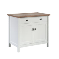 Sauder - 430234 La Collection Cottage Road Base de bibliothèque - Finition White-Dessus durable de 1 po. d'épaisseur.
