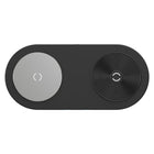 Powerology - Double chargeur sans fil Qi, 15 W Max - Anthracite-Chargeur rapide sans fil jusqu' á 15W/7,5W