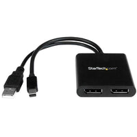 StarTech ® Concentrateur MST, Mini Displayport vers 2 ports Displayport-Maximisez votre productivité en connectant deux écrans indépendants à votre ordinateur en utilisant le concentrateur MST