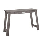 Monarch Specialties - 7192 Bureau 42 po - Gris Avec Tiroir De Rangement-Un bureau d'ordinateur contemporain, élégant et fonctionnel, fini sur tous les côtés en stratifié gris aspect bois, parfait pour un petit bureau à domicile.
