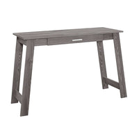 Monarch Specialties - 7192 Bureau 42 po - Gris Avec Tiroir De Rangement-Un bureau d'ordinateur contemporain, élégant et fonctionnel, fini sur tous les côtés en stratifié gris aspect bois, parfait pour un petit bureau à domicile.