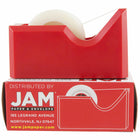 JAM PaperMD – Dévidoir à ruban moderne, rouge-Dimensions : 4,5 x 2,5 po