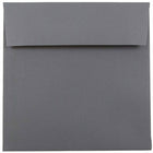 JAM Paper Enveloppes simples carrées, 6 x 6 po, gris foncé, 50/paquet-Enveloppes simples carrées gris foncé