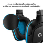 Logitech - Casque de jeu filaire G432 - PC - Noir-Utilisez un seul casque pour toutes vos plates-formes de jeu - Votre casque fonctionne sur PC ou Mac via un câble USB DAC ou un câble 3,5 mm, ou avec vos consoles de jeu, comme la PlayStation 4, la Xbox One, la Nintendo Switch, et les dispositifs mobiles via un câble 3,5 mm.