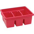 Copernicus Educational Products Niveled Reading Grands bacs à livres divisés, rouge-Idéal pour le stockage de livres de bibliothèque et de classe