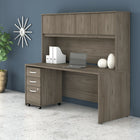 Bureau 72 po x 30 po avec huche et classeur mobile Studio C de Bush Business Furniture - hickory moderne/hickory moderne-Le fini en stratifié thermofusionné protège l’ensemble de mobilier de bureau contre les rayures et les taches