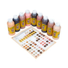Crayola - Peintures lavables Colours of the World - 8 oz - Paquet de 9-Peintures aux teintes de peau : des peintures lavables colors of the world crayola pour enfants en 9 teintes : amande très pâle, amande foncé moyen, amande foncé profond, rose très pâle, rose foncé moyen, rose extra foncé, doré très pâle, doré moyen et doré extra foncé