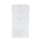 JAM Paper® – Enveloppes plastique transparent avec bouton et ficelle, 9 3/4 x 14 1/2 po, format légal à rabat ouvert, paq./12-Taille : 9,75 po x 14,5 po