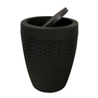 Panier ronde de salle de bain 7 L Modern Homes-Dotée d’un pratique couvercle pivotant et d’un sac masqué innovateur