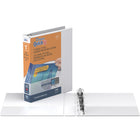 QuickFit Reliure View Junior robuste, format 8,5 po x 5,5 po, anneaux ronds, paquet de 6 ( Blanc, 1 po)-1 po
