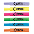 Avery – Surligneur modèle bureau HI-LITER, pointe biseautée, couleurs variées, paquet de 12-Formule améliorée; l’encre ne sèche pas même après une semaine sans capuchon