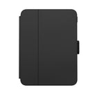 Speck Balance Folio pour iPad Mini (2021) - Noir/Noir-Protection antimicrobienne éprouvée