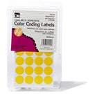 Charles Leonard - Étiquettes pour code de couleurs, 0,75 po, jaune, 12 000/paquet (CHL45140)-Étiquettes autocollantes amovibles
