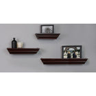 Nexxt – Tablettes murales Madison, ensemble de 3, profondeur de 4,75 po, longueur de 12, 16 et 24 po, expresso-Capacité de mesure et de poids: une petite étagère flottante mesure 12 "L x 4,75" W x 3 "H, l'étagère moyenne mesure 16" L x 4,75 "W x 3" H et la grande mesure 24 "L x 4,75" W x 3 "H. chaque étagère murale peut contenir jusqu'à 5 lb, 8 lb et 10 lb respectivement. Soyez confiant en plaçant des articles avec un peu plus de poids sur chaque étagère