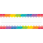 Plaques signalétiques de pétoncles arc-en-ciel de presse d'enseignement créatif 1 ligne-9½" x 3¼"; 36 pièces par paquet