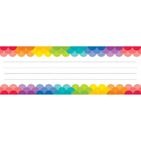 Plaques signalétiques de pétoncles arc-en-ciel de presse d'enseignement créatif 1 ligne-9½" x 3¼"; 36 pièces par paquet