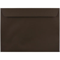 JAM Paper - Enveloppes pour livret - 9.5" x 12.625" - Brun chocolat recyclé - Paquet de 25- Couleur : marron chocolat.